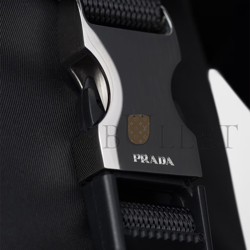 Pra*a re-nylon and saffiano leather shoulder bag 2vd066 (22.5*18*10cm)